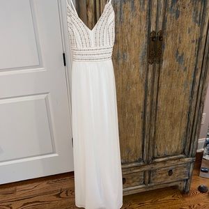 White prom dress